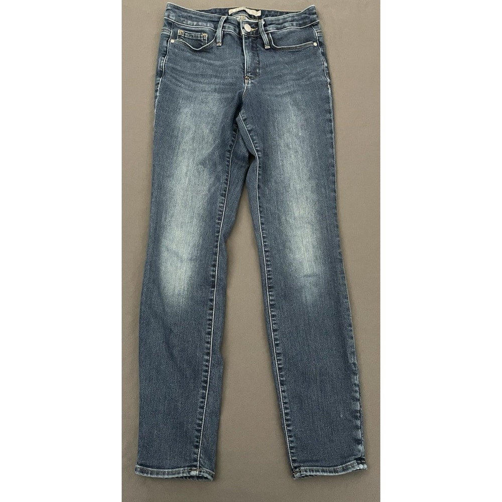 Athleta Sculptek Jeans Womens Size 2 Blue Stretch Denim Ankle Skinny Dark Wash